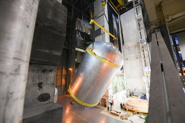NASA image: NASA Prepares Artemis II Liquid Oxygen Tank for Next Phase of Assembly